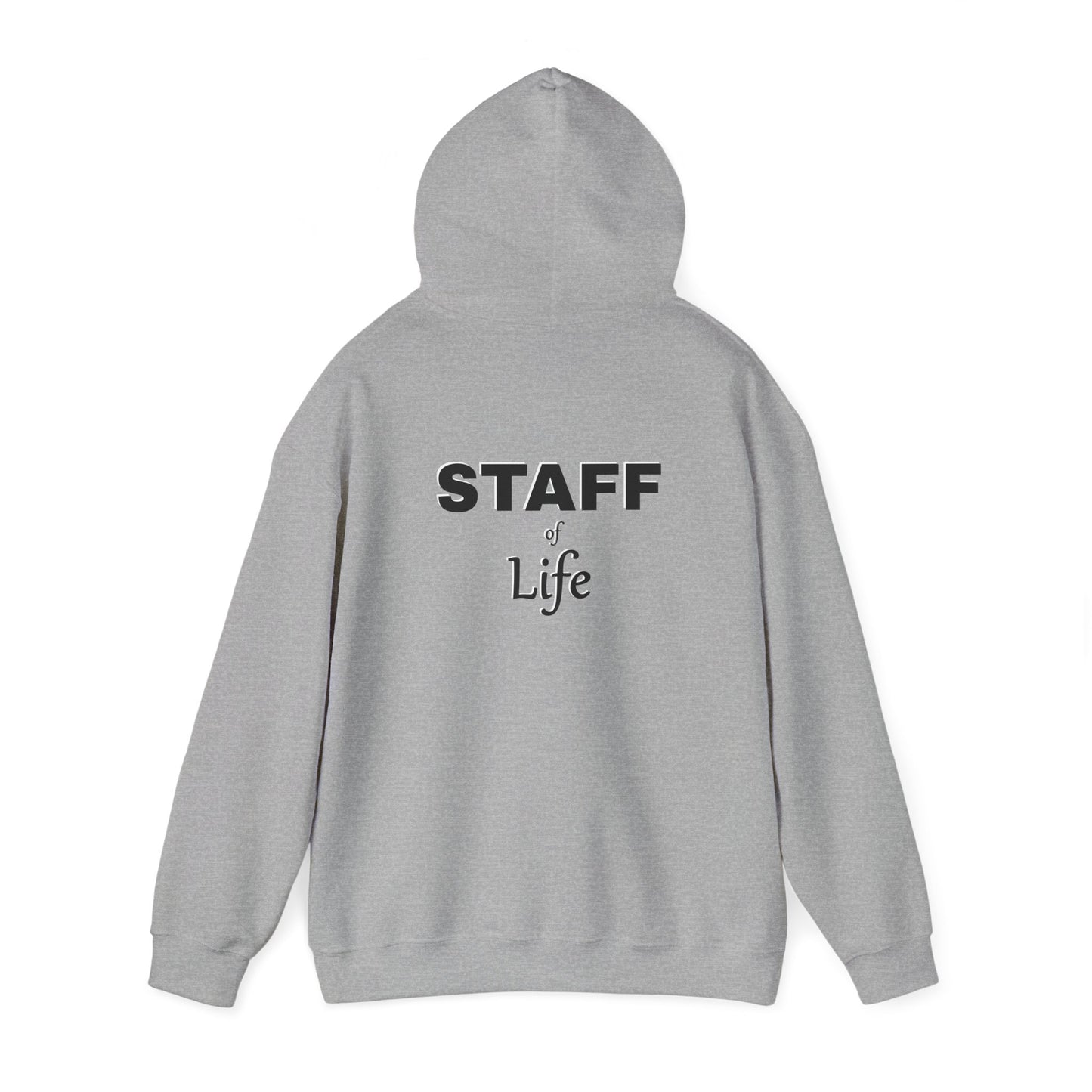 Pi is Love Front; Back Staff of Life Hood[ie]; Black Print