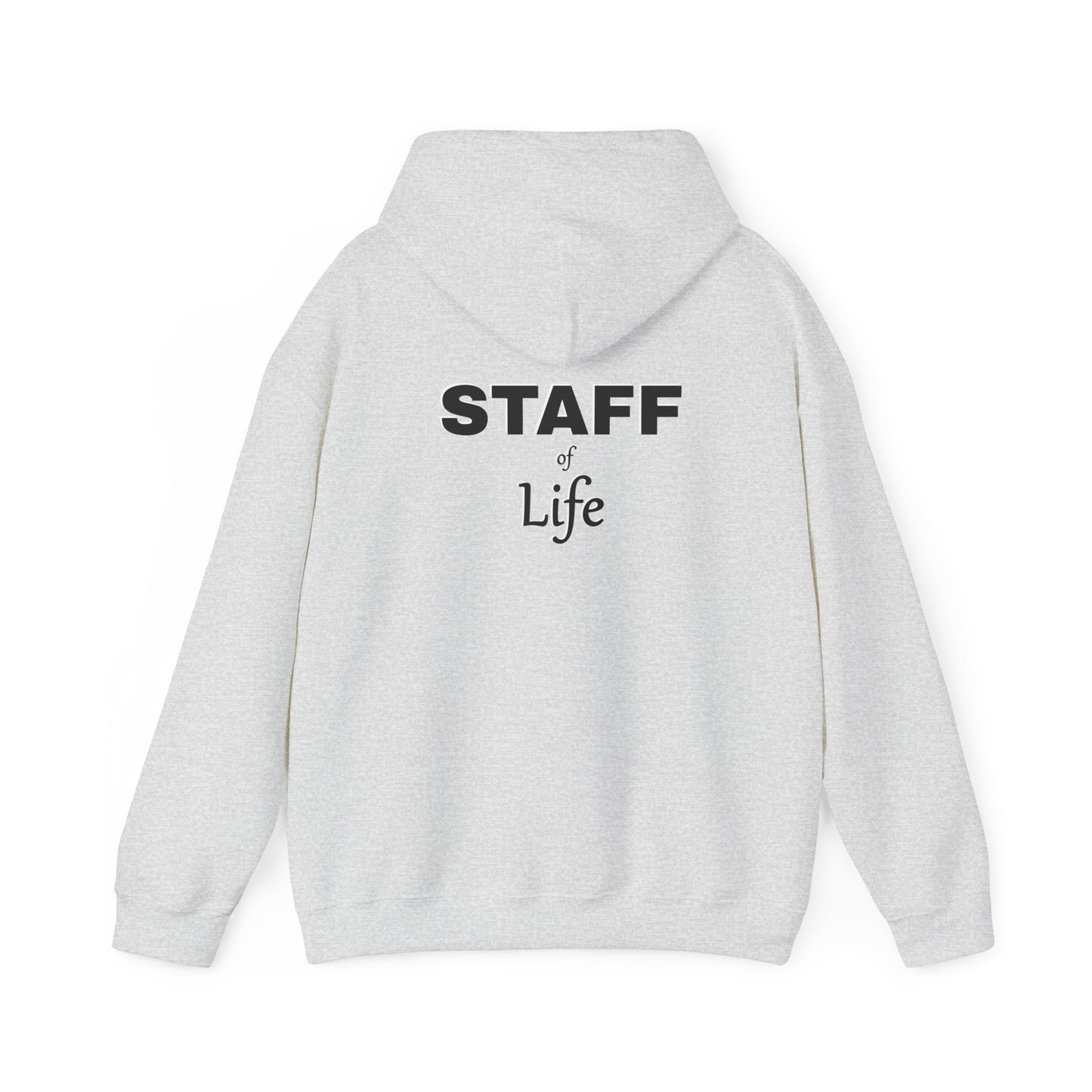 Pi is Love Front; Back Staff of Life Hood[ie]; Black Print