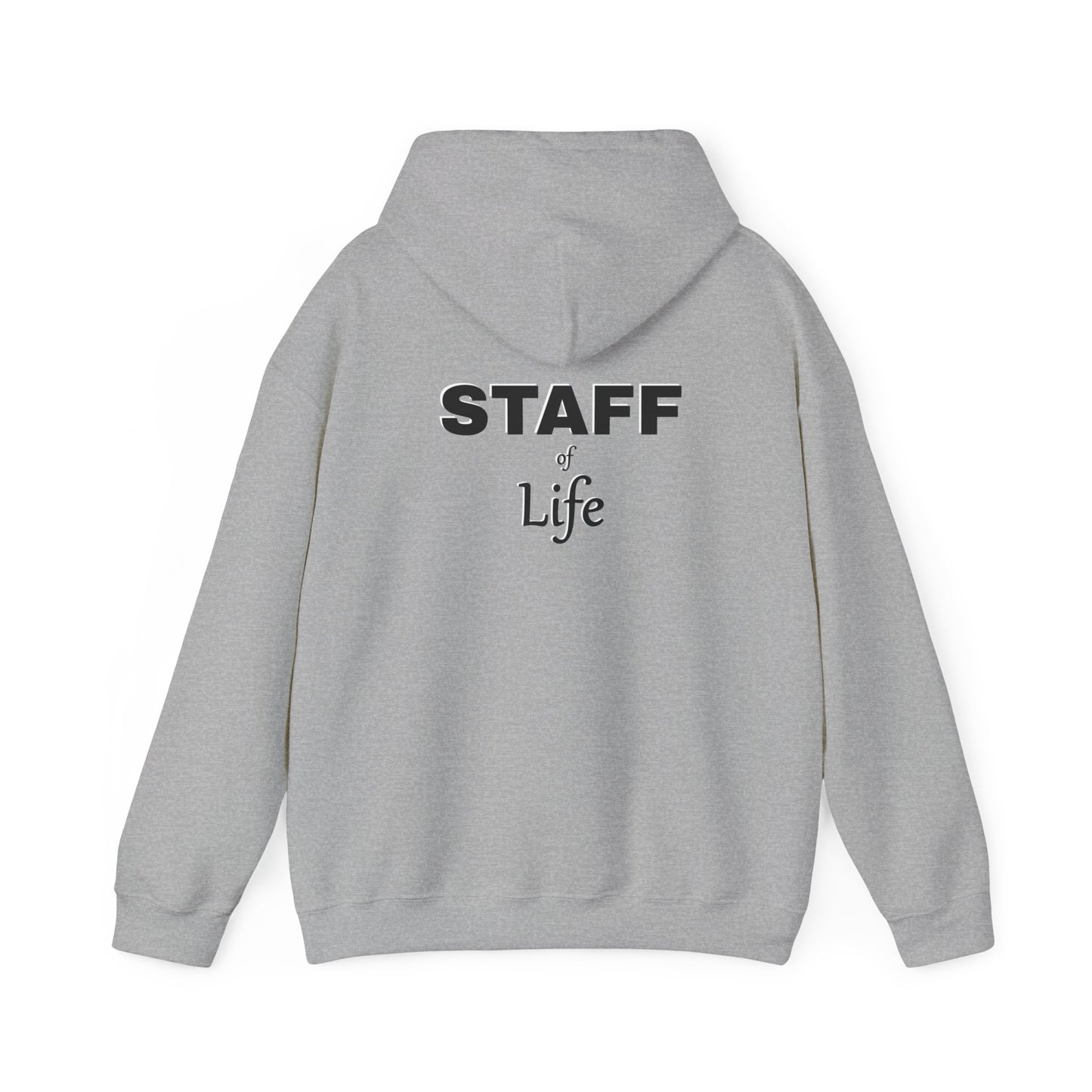 Pi is Love Front; Back Staff of Life Hood[ie]; Black Print