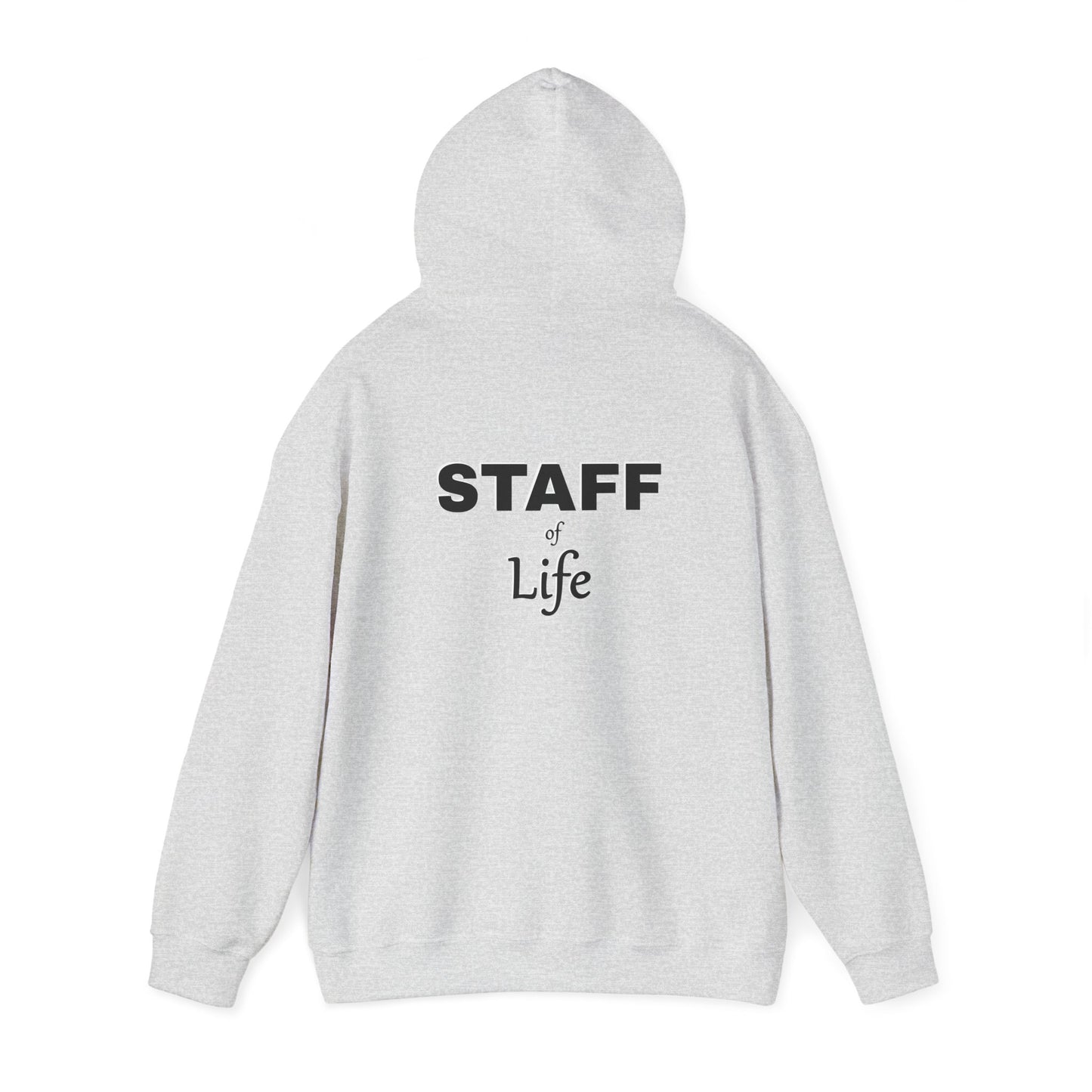 Pi is Love Front; Back Staff of Life Hood[ie]; Black Print