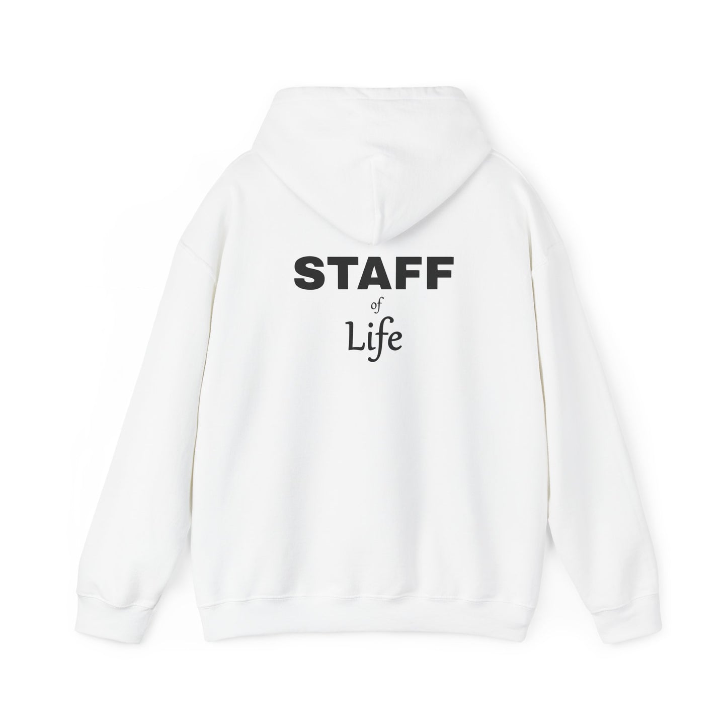 Pi is Love Front; Back Staff of Life Hood[ie]; Black Print