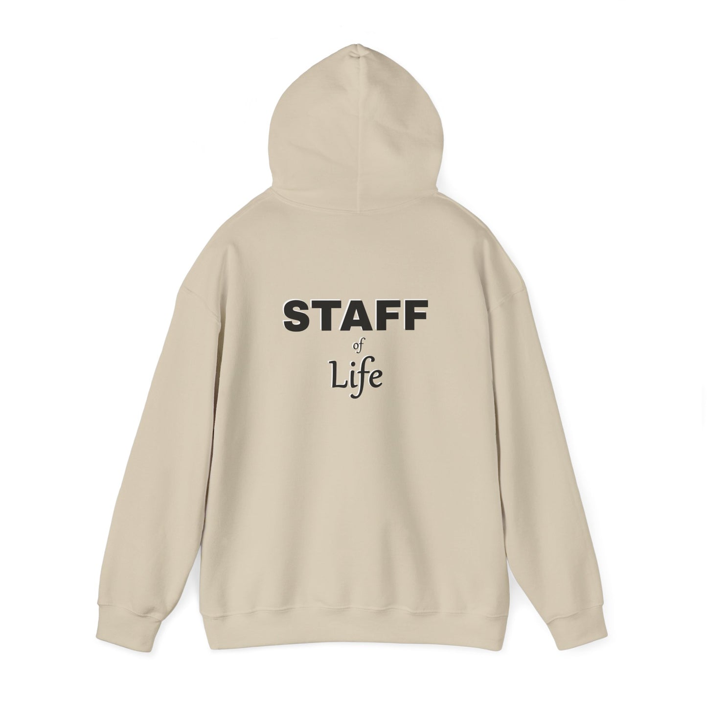 Pi is Love Front; Back Staff of Life Hood[ie]; Black Print